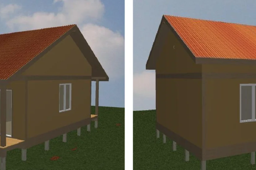 Дом-панельно-каркасный-1этаж-8200х11000-АР-КР Дом-панельно-каркасный-1этаж-8200х11000-АР-КР