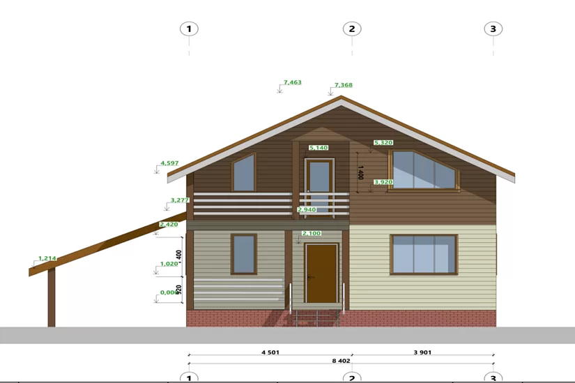 Дом-каркасный-2этажа-8401х10565-ЭП Дом-каркасный-2этажа-8401х10565-ЭП
