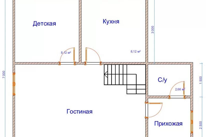 Дом из бруса №22 Дом из бруса №22