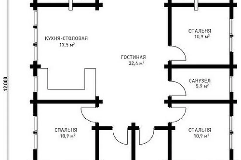Дом БС - 101.5 кв.м. Дом БС - 101.5 кв.м.