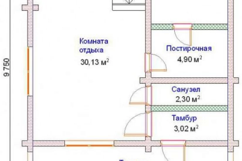Баня БС - 76 кв.м Баня БС - 76 кв.м
