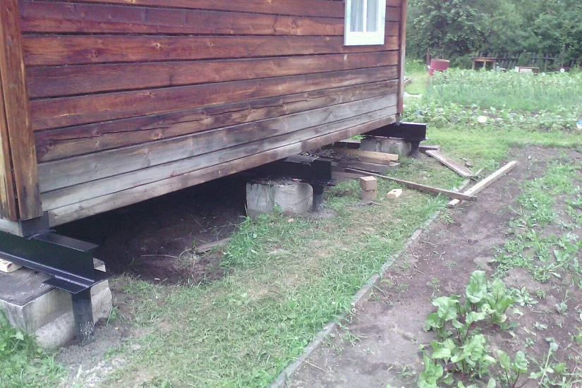Реконструкция фундамента дома 6х6 м Реконструкция фундамента дома 6х6 м