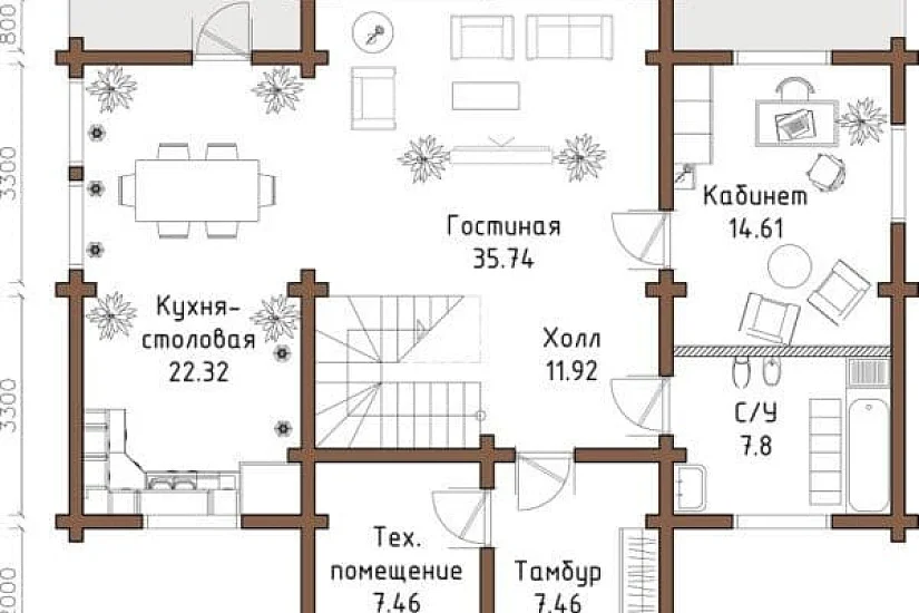 Тайга 202 м2 Тайга 202 м2