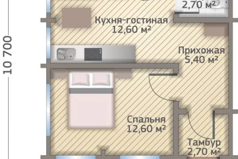 Дом ПБ 62,1 кв.м. Дом ПБ 62,1 кв.м.