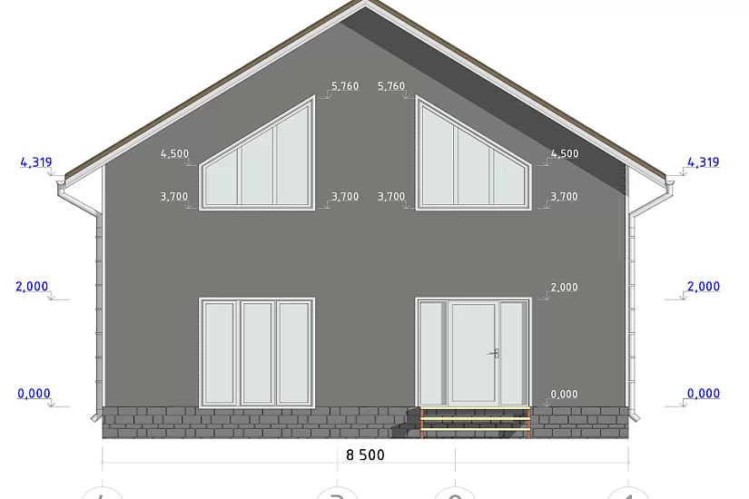 Дом-каркасный-1,5этажа-8500х10000-АР Дом-каркасный-1,5этажа-8500х10000-АР