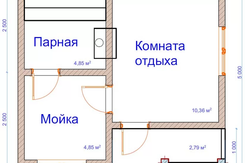Баня из бруса №10 Баня из бруса №10