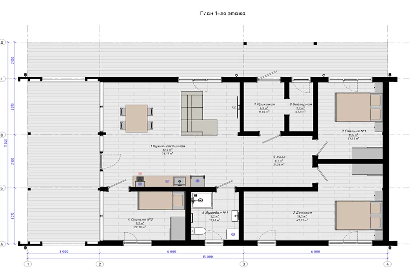 Дом-каркасно-щитовые-1этаж-11040х15000-АР Дом-каркасно-щитовые-1этаж-11040х15000-АР