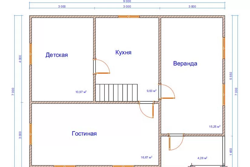 Дом из бруса №26 Дом из бруса №26