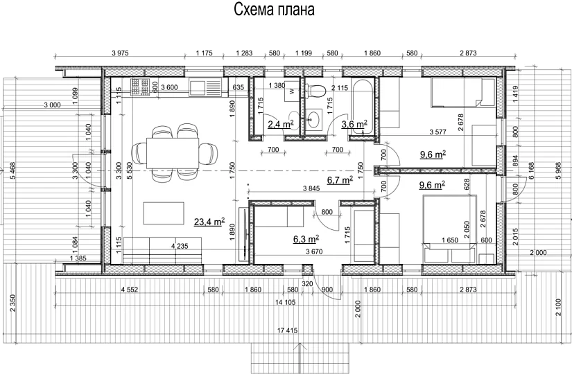 Дом-каркасно-щитовые-1этаж-7968х17410-КР Дом-каркасно-щитовые-1этаж-7968х17410-КР