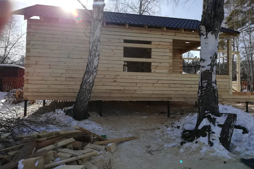 Дом из бруса 6х12 м Дом из бруса 6х12 м