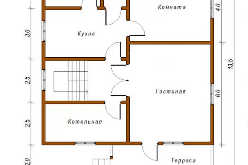 Дом 10 х13,5 К2П10 Дом 10 х13,5 К2П10
