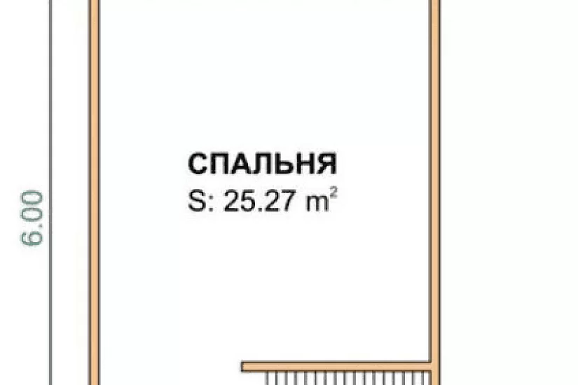 Каркасный дом 6х6 К1П12 Каркасный дом 6х6 К1П12
