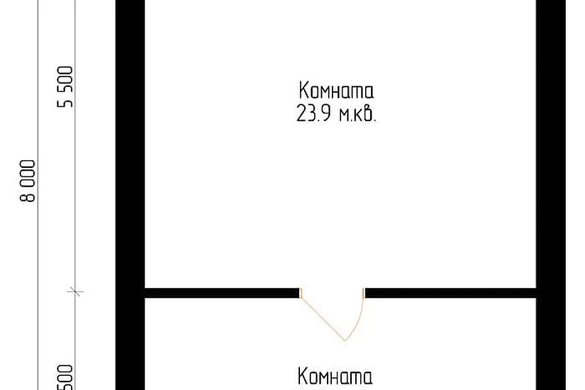Дачный дом №12 8x8 м Дачный дом №12 8x8 м