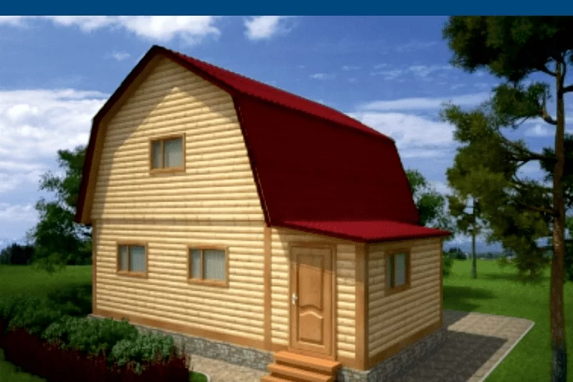 Каркасный дом 7х8 К1П24 Каркасный дом 7х8 К1П24