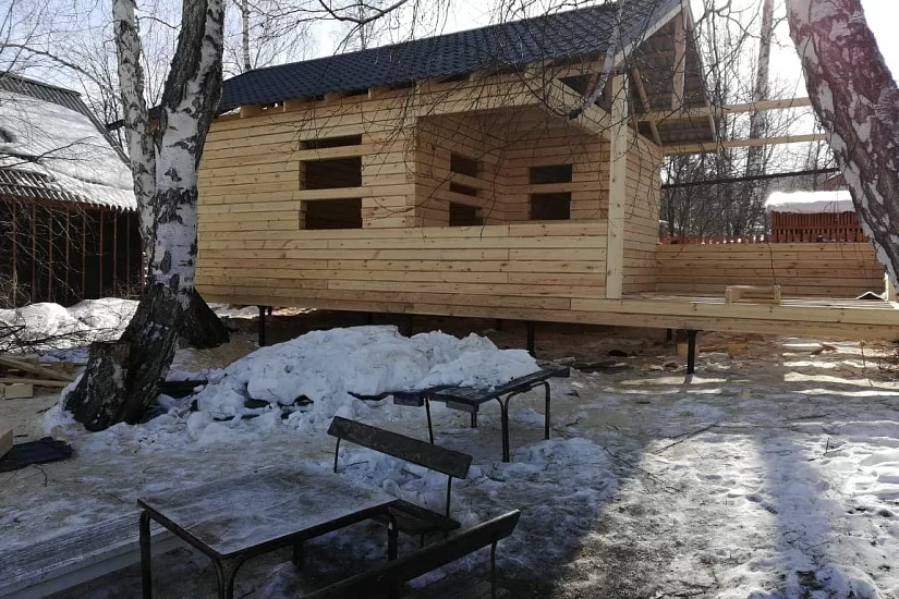 Дом из бруса 6х12 м Дом из бруса 6х12 м