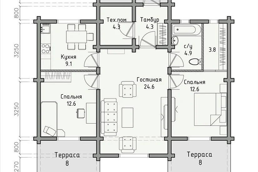 Барсук 99 м2 Барсук 99 м2