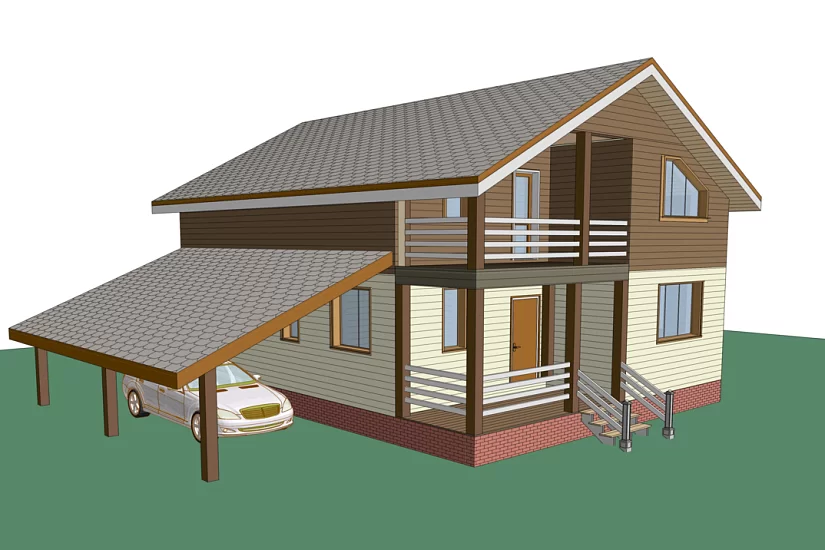 Дом-каркасный-2этажа-8401х10565-ЭП Дом-каркасный-2этажа-8401х10565-ЭП