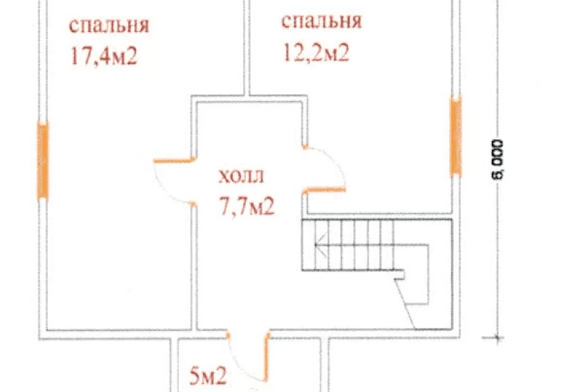 Дом из бруса 6*8 К2 П16 Дом из бруса 6*8 К2 П16