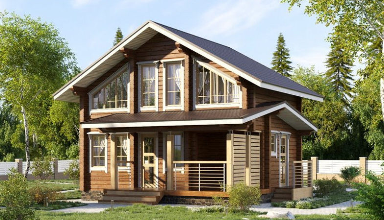 Проект дома из бруса №337 Проект дома из бруса №337