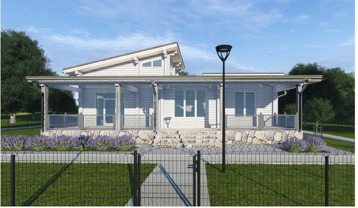 Проект дома из бруса №854 Проект дома из бруса №854