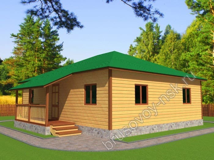 Баня из бруса «Алла» Баня из бруса «Алла»