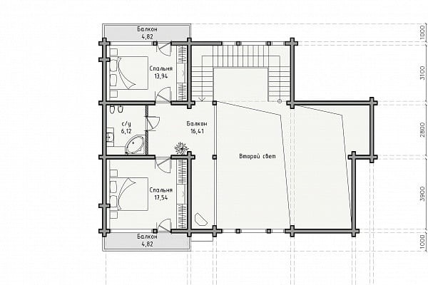 Феникс 3Б — дом из бруса Феникс 3Б — дом из бруса