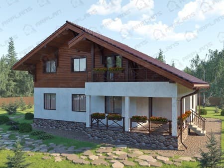 Проект дома К-090 (190.84 кв.м) Проект дома К-090 (190.84 кв.м)