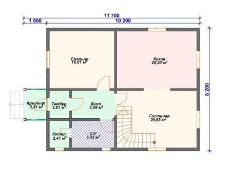 Проект дома И-011 (146.95 кв.м) Проект дома И-011 (146.95 кв.м)