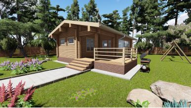 проект дома из бруса №947 проект дома из бруса №947