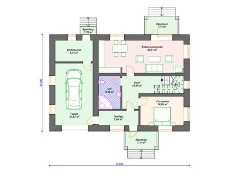 Проект дома К-246 (210.16 кв.м) Проект дома К-246 (210.16 кв.м)