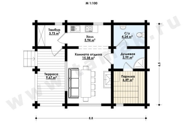 Баня ББ-10-1-49 Баня ББ-10-1-49