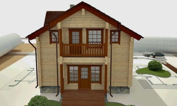 Проект дома из бруса Камелик Проект дома из бруса Камелик