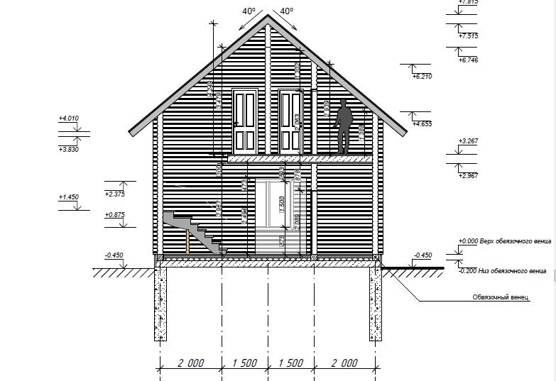 Проект дома из бруса №848 Проект дома из бруса №848