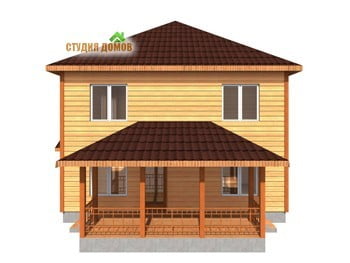 Жилой дом из бруса №1 9x11,4 м Жилой дом из бруса №1 9x11,4 м