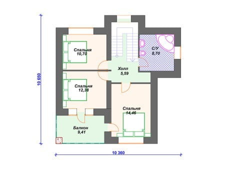 Проект дома К-087 (136.20 кв.м) Проект дома К-087 (136.20 кв.м)