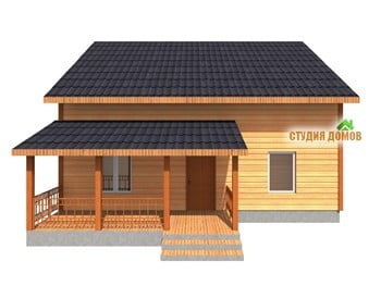 Жилой дом из бруса №5 10x10 м Жилой дом из бруса №5 10x10 м