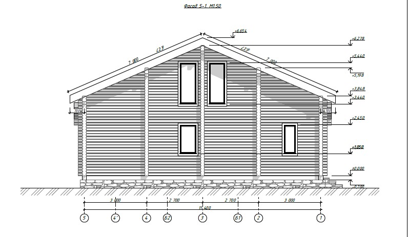 Проект дома из бруса №1044 РП Проект дома из бруса №1044 РП