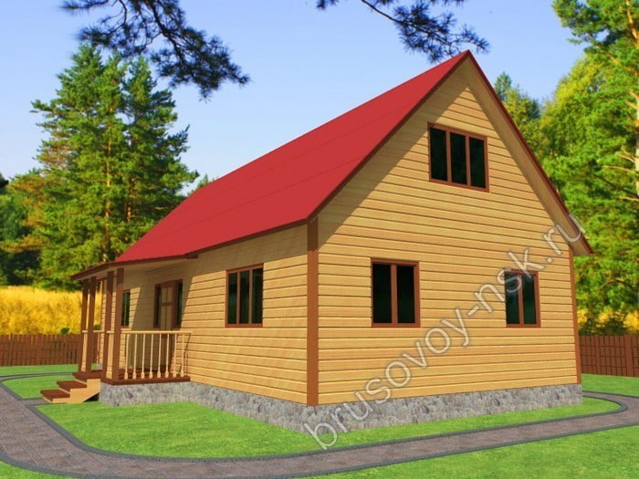 Дом из бруса «Роман» Дом из бруса «Роман»