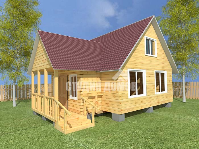 Дом из бруса №27 9x7,5 м Дом из бруса №27 9x7,5 м