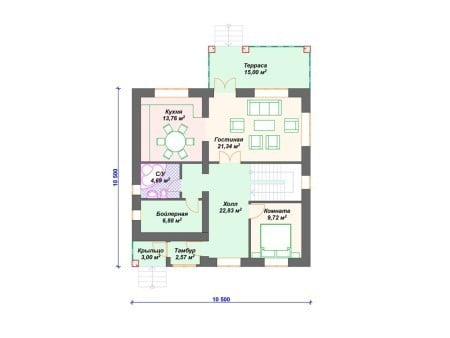 Проект дома К-072 (179.76 кв.м ) Проект дома К-072 (179.76 кв.м )