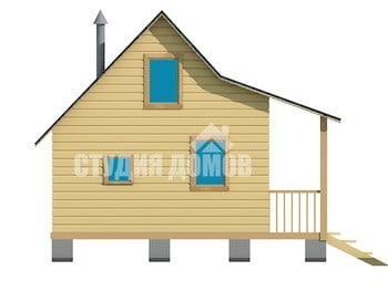 Баня из бруса №17 7,8x6 м Баня из бруса №17 7,8x6 м