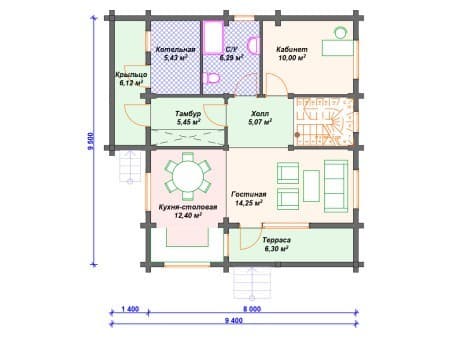 Проект дома ДС-041 (136.78 кв.м) Проект дома ДС-041 (136.78 кв.м)