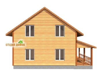 Жилой дом из бруса №5 10x10 м Жилой дом из бруса №5 10x10 м