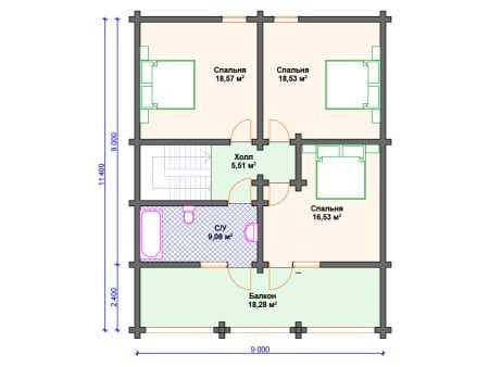 Проект дома ДС-053 (177.35 кв.м) Проект дома ДС-053 (177.35 кв.м)