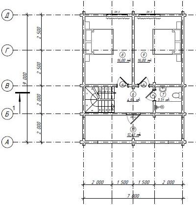 Проект дома из бруса №848 Проект дома из бруса №848