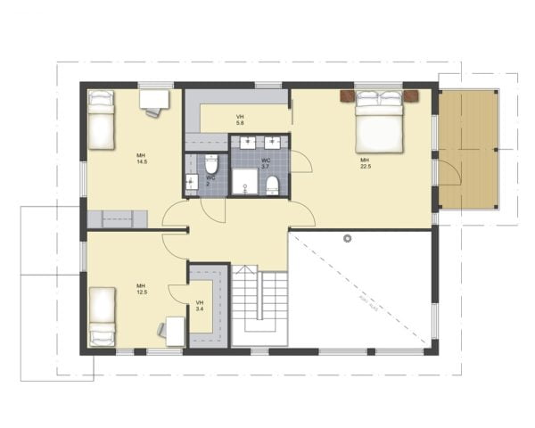 Дом из бруса Чекмагуш 189 Дом из бруса Чекмагуш 189