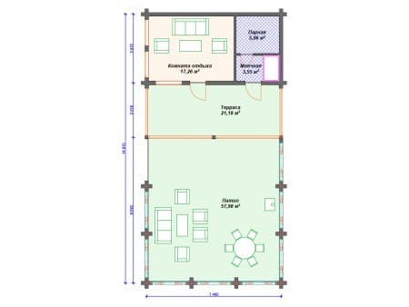 Проект бани Б-012 (105.03 кв.м) Проект бани Б-012 (105.03 кв.м)
