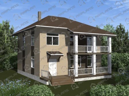 Проект дома К-073 (184.45 кв.м) Проект дома К-073 (184.45 кв.м)