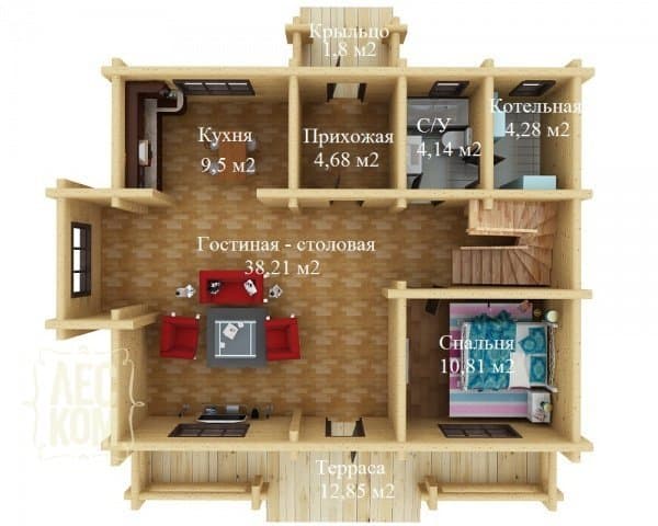 Проект дома "СЕНЕЖ" Проект дома "СЕНЕЖ"