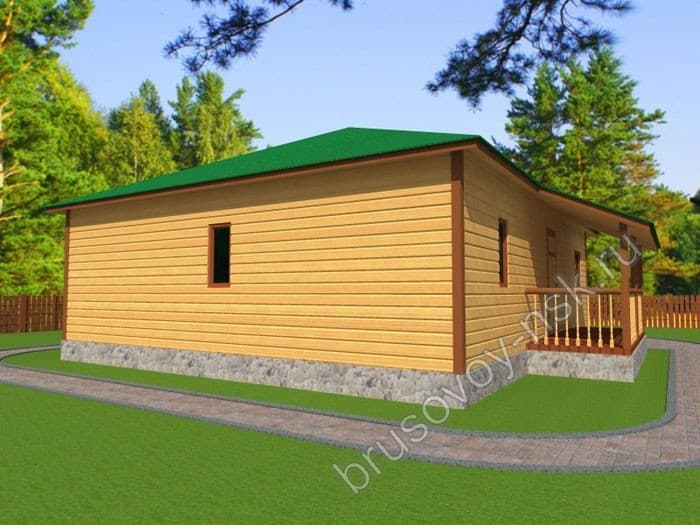 Баня из бруса «Алла» Баня из бруса «Алла»